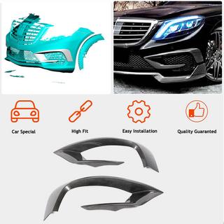 Nakładki na przedni zderzak V1 do S63 AMG 2014-2017 Carbon zdjęcia 2