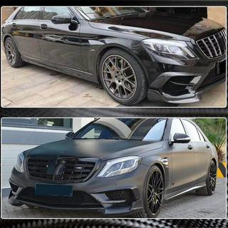 Nakładki na przedni zderzak V1 do S63 AMG 2014-2017 Carbon zdjęcia 4