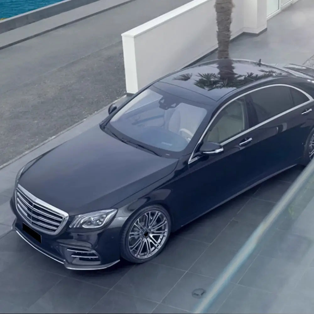 Nakładki na przedni zderzak V2 do S63 AMG 2014-2017 Carbon zdjęcia 3