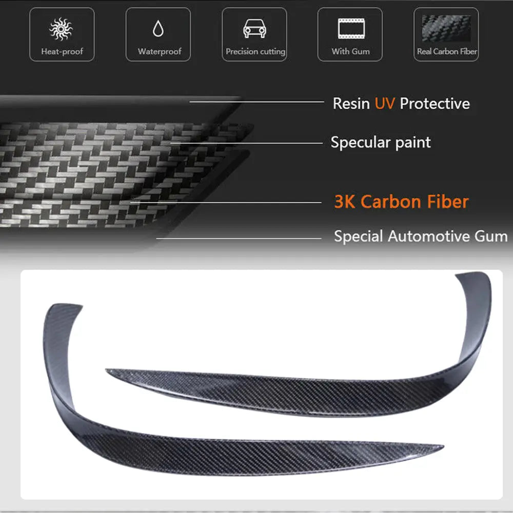 Nakładki na przedni zderzak V2 do S63 AMG 2014-2017 Carbon zdjęcia 4