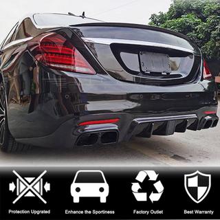 Dyfuzor tylnego zderzaka z końcówkami wydechu (do S63/S65 AMG 2018-2021, Carbon) zdjęcia 2