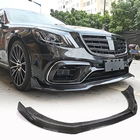 Mercedes S-class W222 2013-2022 Nakładka na przedni zderzak Lip (do S63/S65 AMG 2018-2022, Carbon) zdjęcia 1