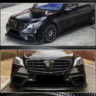 Mercedes S-class W222 2013-2022 Nakładka na przedni zderzak Lip (do S63/S65 AMG 2018-2022, Carbon) zdjęcia 5