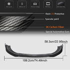 Mercedes S-class W222 2013-2022 Nakładka na przedni zderzak Lip (do S63/S65 AMG 2018-2022, Carbon) zdjęcia 6