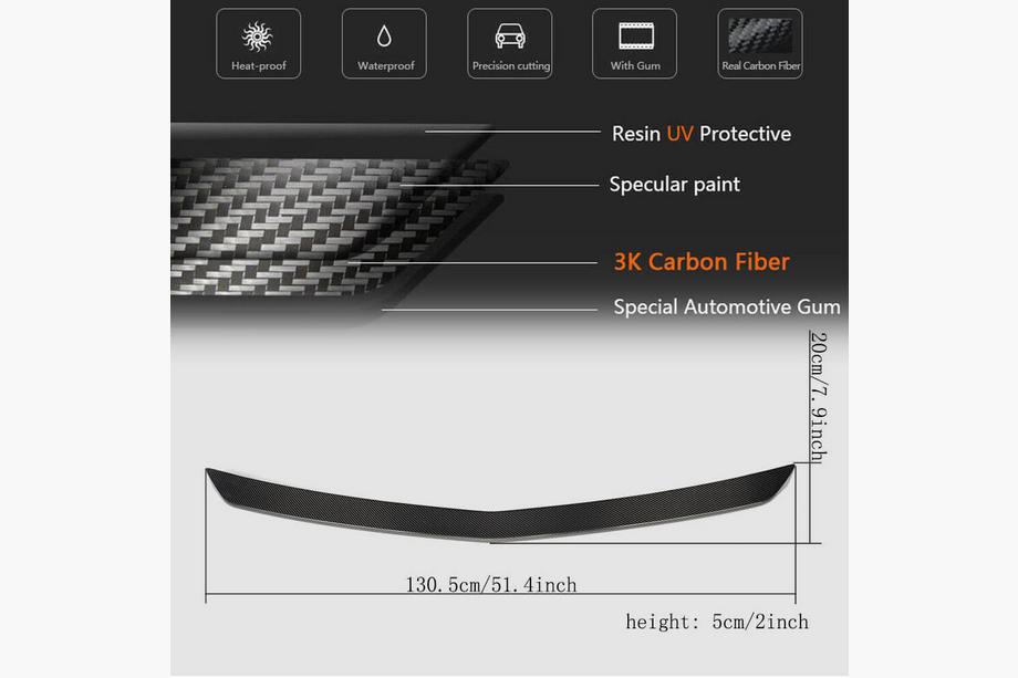 Mercedes E-class W212 2009-2016 Spoiler V1 (Carbon) Zdjęcia 5