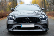 Mercedes E-class W213 2016-2023 Nakładka na przedni zderzak Lip (do AMG-Line 2020-2023, Carbon) zdjęcia 1