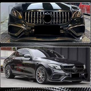Nakładka na przedni zderzak Lip V1 do E63 AMG 2016-2019 Carbon zdjęcia 3