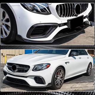 Nakładka na przedni zderzak Lip V1 do E63 AMG 2016-2019 Carbon zdjęcia 4