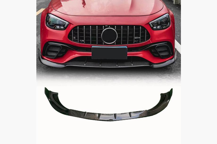 Mercedes E-class W213 2016-2023 Nakładka na przedni zderzak Lip (do E63 AMG 2020-2023, Carbon) Image
