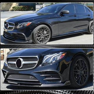 Nakładka na Przedni Zderzak Lip V1 do AMG-Line / E43 AMG 2016-2019, Carbon zdjęcia 3