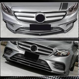 Nakładka na Przedni Zderzak Lip V1 do AMG-Line / E43 AMG 2016-2019, Carbon zdjęcia 4