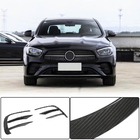 Mercedes E-class W213 2016-2023 Nakładki na przedni zderzak (do AMG-Line 2020+, Suchy Carbon) zdjęcia 8