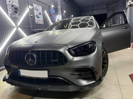Mercedes E-class W213 2016-2023 Nakładki na przedni zderzak (do AMG-Line 2020+, Suchy Carbon) zdjęcia 10