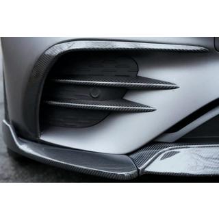 Nakładki na przedni zderzak (do AMG-Line 2020+, Suchy Carbon) zdjęcia 2