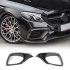 Mercedes E-class W213 2016-2023 Nakładki na przedni zderzak z włókna węglowego do E63 AMG 2016-2019 zdjęcia 1