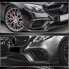 Mercedes E-class W213 2016-2023 Nakładki na przedni zderzak z włókna węglowego do E63 AMG 2016-2019 zdjęcia 4