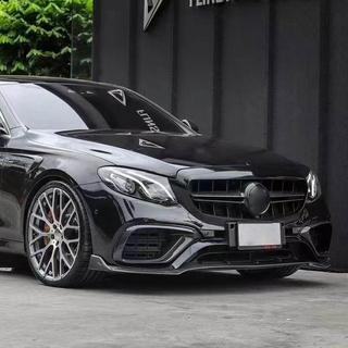 Nakładki na przedni zderzak z włókna węglowego do E63 AMG 2016-2019 zdjęcia 2