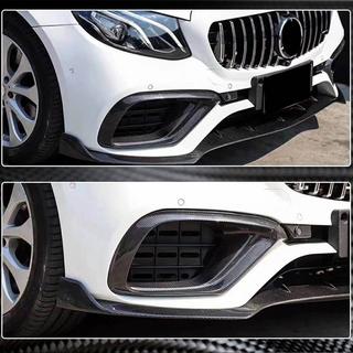Nakładki na przedni zderzak z włókna węglowego do E63 AMG 2016-2019 zdjęcia 3