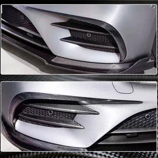Nakładki na Zderzak Przedni V1 (do E43 AMG 2016-2019, Carbon) zdjęcia 4