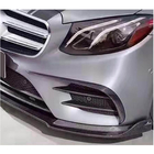 Mercedes E-class W213 2016-2023 Nakładki na przedni zderzak V2 (do E43 AMG 2016-2019, Carbon) zdjęcia 3