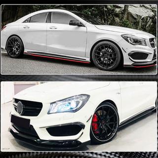 Nakładki na Przedni Zderzak z Włókna Węglowego do CLA45 AMG SD 2013-2016 zdjęcia 3