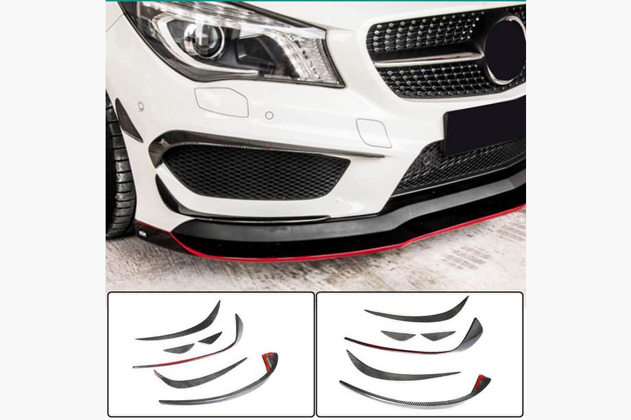 Mercedes CLA C117 2013-2019 Nakładki na Przedni Zderzak z Włókna Węglowego do CLA45 AMG SD 2013-2016 Image