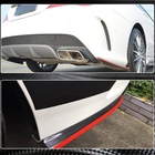 Mercedes CLA C117 2013-2019 Nakładki na tylny zderzak V2 (do AMG-Line / CLA45 AMG SD, Carbon) zdjęcia 8