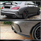 Mercedes CLA C117 2013-2019 Nakładki na tylny zderzak V3 (do AMG-Line / CLA45 AMG SD, Carbon) zdjęcia 4