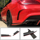 Mercedes CLA C117 2013-2019 Nakładki na tylny zderzak V3 (do AMG-Line / CLA45 AMG SD, Carbon) zdjęcia 6