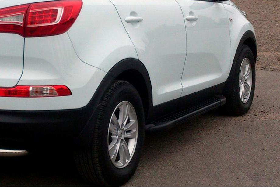 Kia Sportage 2010-2015 Progi Boczné Allmond Black (2 szt., aluminium) Image