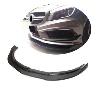 Nakładka na Zderzak Przedni Lip V1 do AMG-Line / A45 AMG HB 2013-2015, Carbon zdjęcia 1