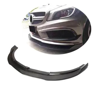 Nakładka na Zderzak Przedni Lip V1 do AMG-Line / A45 AMG HB 2013-2015, Carbon zdjęcia 1