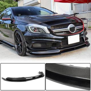 Dokladka przedniego zderzaka Lip V2 (do AMG-Line / A45 AMG HB 2013-2015, Carbon) zdjęcia 1