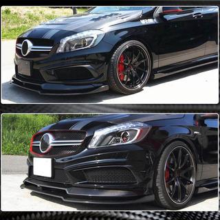 Dokladka przedniego zderzaka Lip V2 (do AMG-Line / A45 AMG HB 2013-2015, Carbon) zdjęcia 3