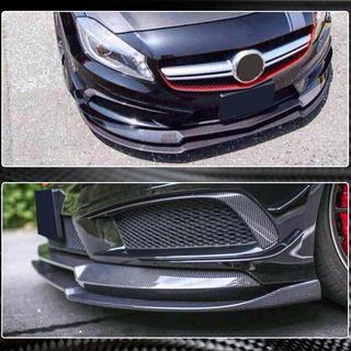 Dokladka przedniego zderzaka Lip V2 (do AMG-Line / A45 AMG HB 2013-2015, Carbon) zdjęcia 4