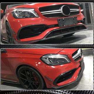 Nakładka na Zderzak Przedni Lip (do AMG-Line / A45 AMG HB 2016-2018, Carbon) zdjęcia 3