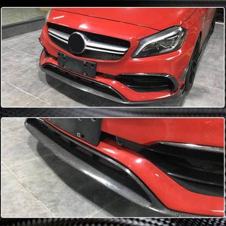 Nakładka na Zderzak Przedni Lip (do AMG-Line / A45 AMG HB 2016-2018, Carbon) zdjęcia 4