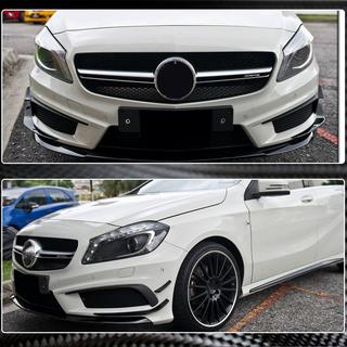 Nakładki na Przedni Zderzak z Włókna Węglowego (dla AMG-Line / A45 AMG HB 2013-2015) Mercedes A-class W176 2012-2018 zdjęcia 3