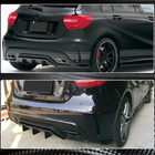 Mercedes A-class W176 2012-2018 Nakładki Flap na tylny zderzak (do AMG-Line / A45 AMG HB, Carbon) zdjęcia 3