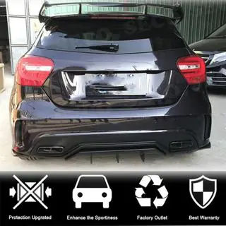 Nakładki Flap na tylny zderzak (do AMG-Line / A45 AMG HB, Carbon) zdjęcia 2