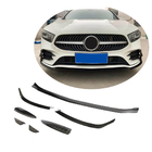 Mercedes A-class W177 2018- Nakładka Zderzaka Przedniego Lip V1 do AMG-Line SD 2018-2021 Carbon zdjęcia 1