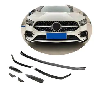 Nakładka Zderzaka Przedniego Lip V1 do AMG-Line SD 2018-2021 Carbon zdjęcia 1
