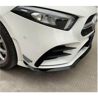 Nakładka Zderzaka Przedniego Lip V1 do AMG-Line SD 2018-2021 Carbon Mercedes A-class W177 2018- zdjęcia 3