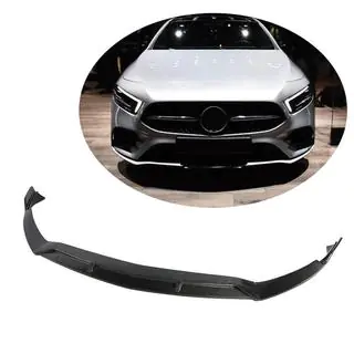 Nakładka Zderzaka Przedniego Lip V3 do AMG-Line SD 2018-2021 Carbon zdjęcia 1