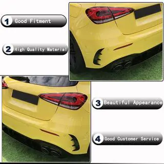 Nakładki na tylny zderzak (do A45 AMG 2021-2023, Carbon) zdjęcia 3