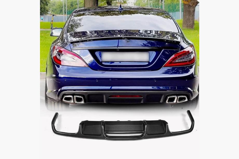 Mercedes CLS C218 2011-2018 Dyfuzor tylnego zderzaka (do Base/CLS63 AMG 2015-2018, Carbon) Zdjęcia 1