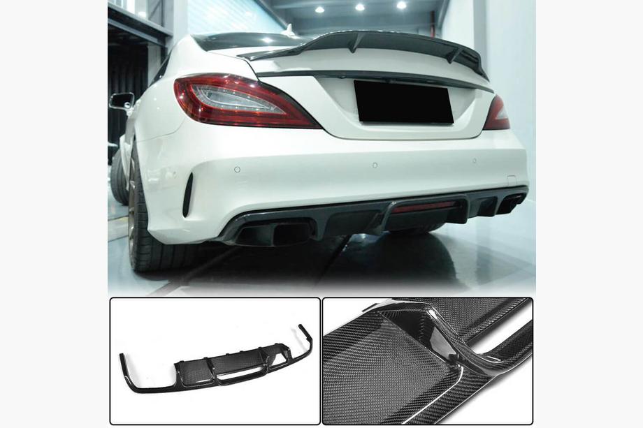 Mercedes CLS C218 2011-2018 Dyfuzor tylnego zderzaka (do Base/CLS63 AMG 2015-2018, Carbon) Zdjęcia 2
