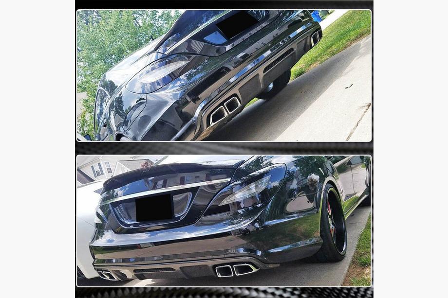 Mercedes CLS C218 2011-2018 Dyfuzor tylnego zderzaka (do Base/CLS63 AMG 2015-2018, Carbon) Zdjęcia 4
