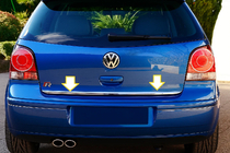 Volkswagen Polo 2001-2009 Listwa bagażnika 2005-2009 stal nierdzewna zdjęcia 1