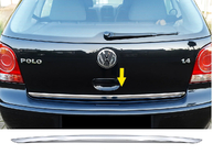 Volkswagen Polo 2001-2009 Listwa bagażnika 2005-2009 stal nierdzewna zdjęcia 2
